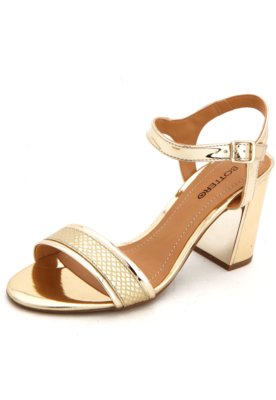 Sandália DAFITI SHOES Tira Dourada - Compre Agora