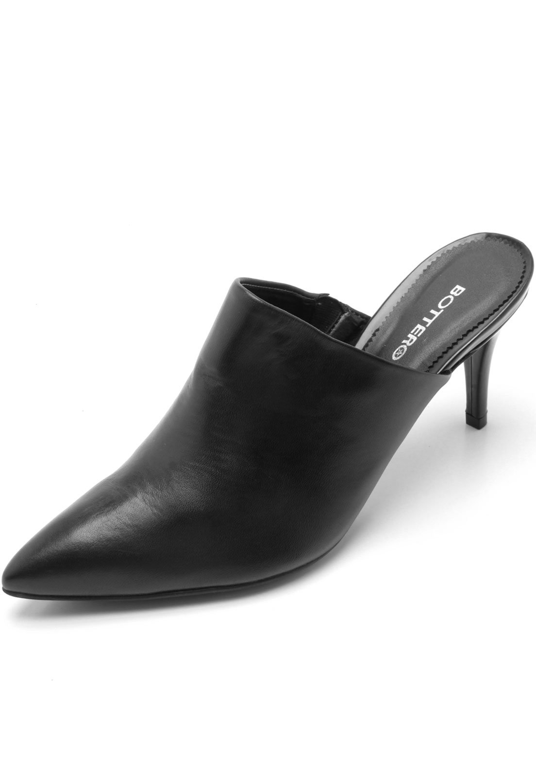 sapato feminino mule preto bottero