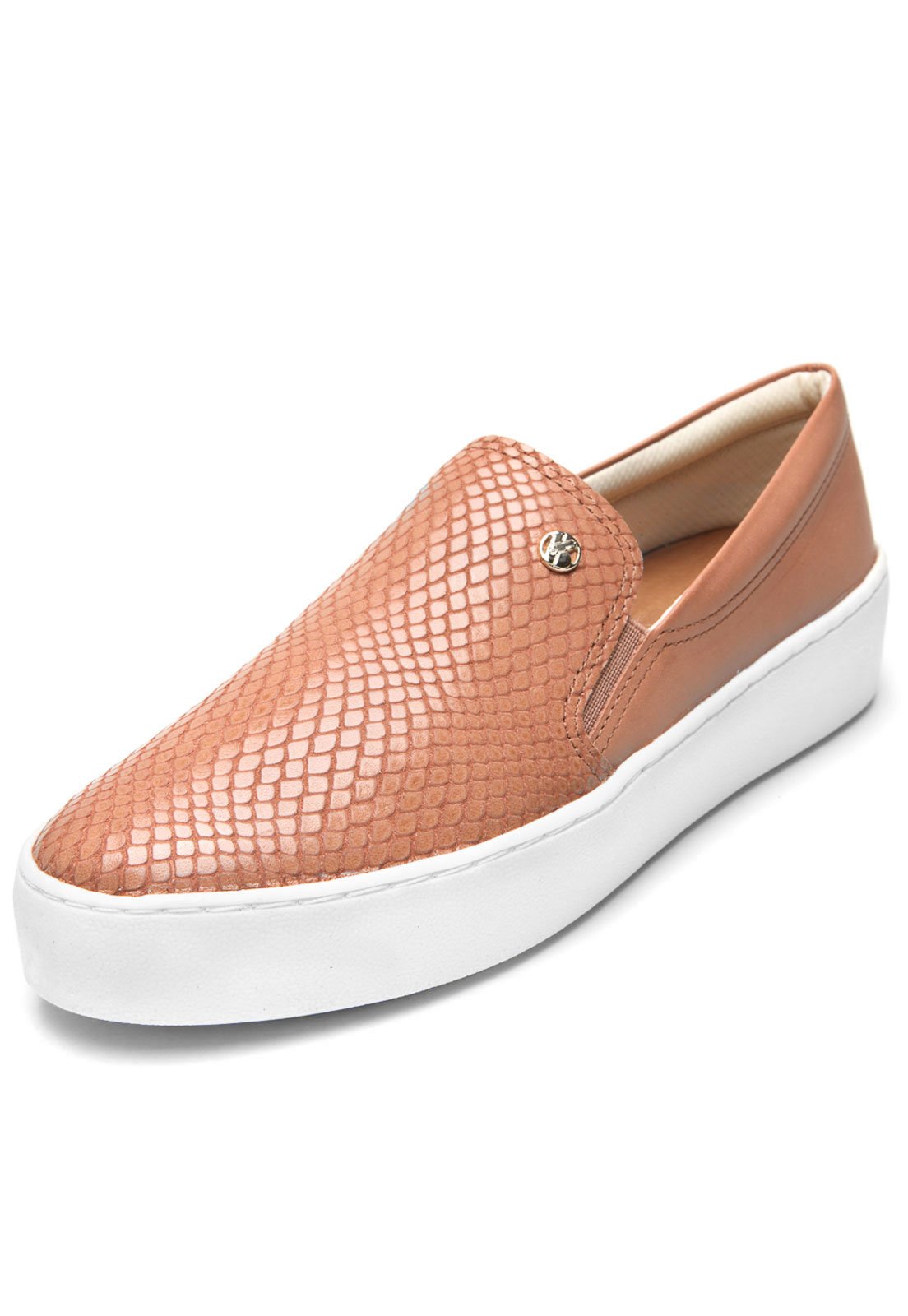 slip on couro bottero snake feminino