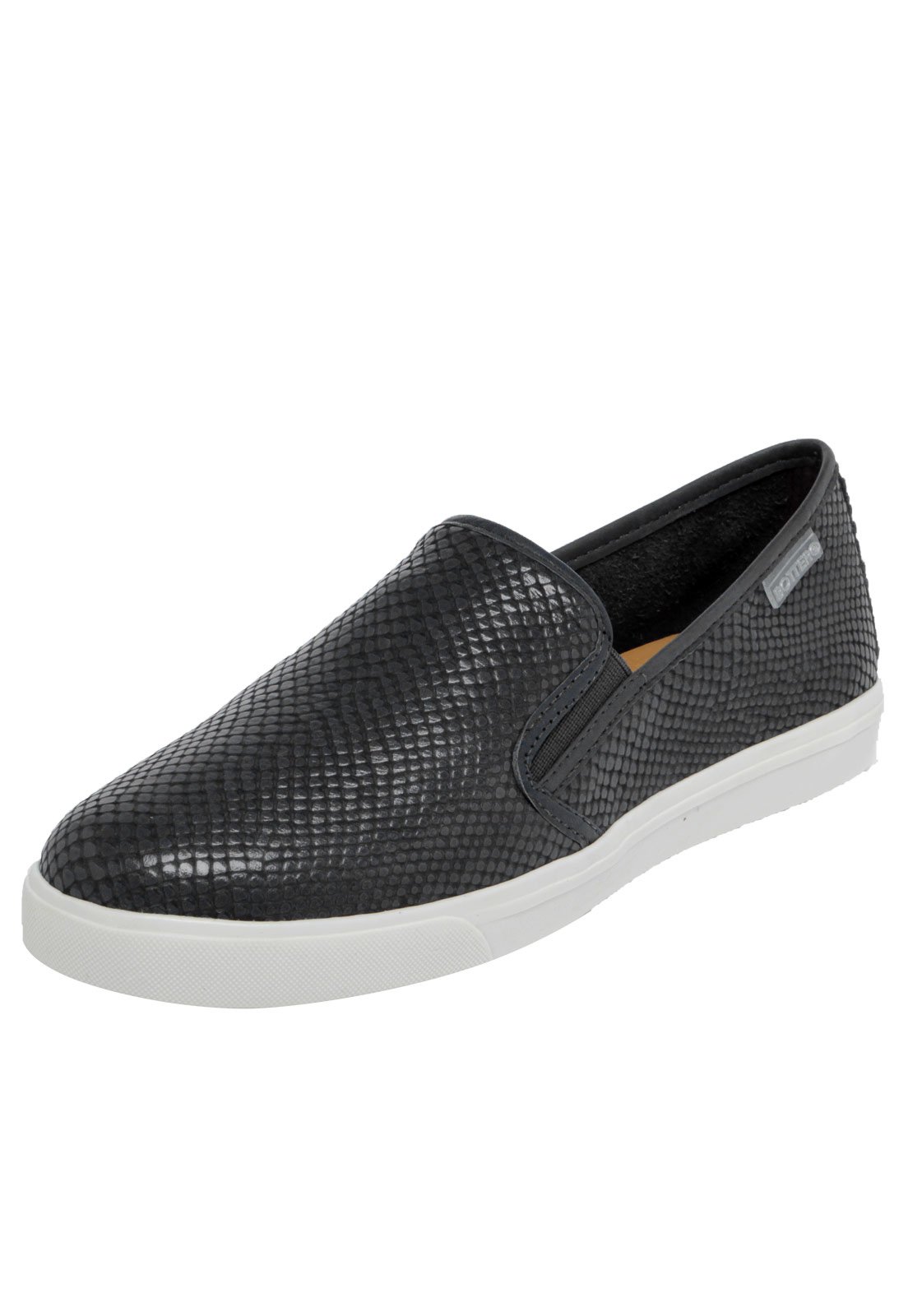 slip on couro bottero snake feminino