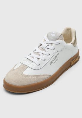 Tênis Bottero Recortes Suede Branco