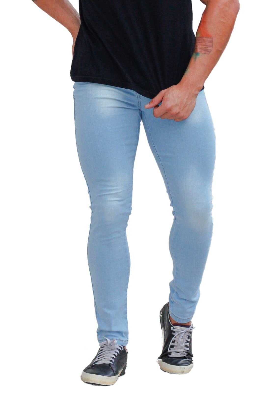 Jeans azul claro store masculino