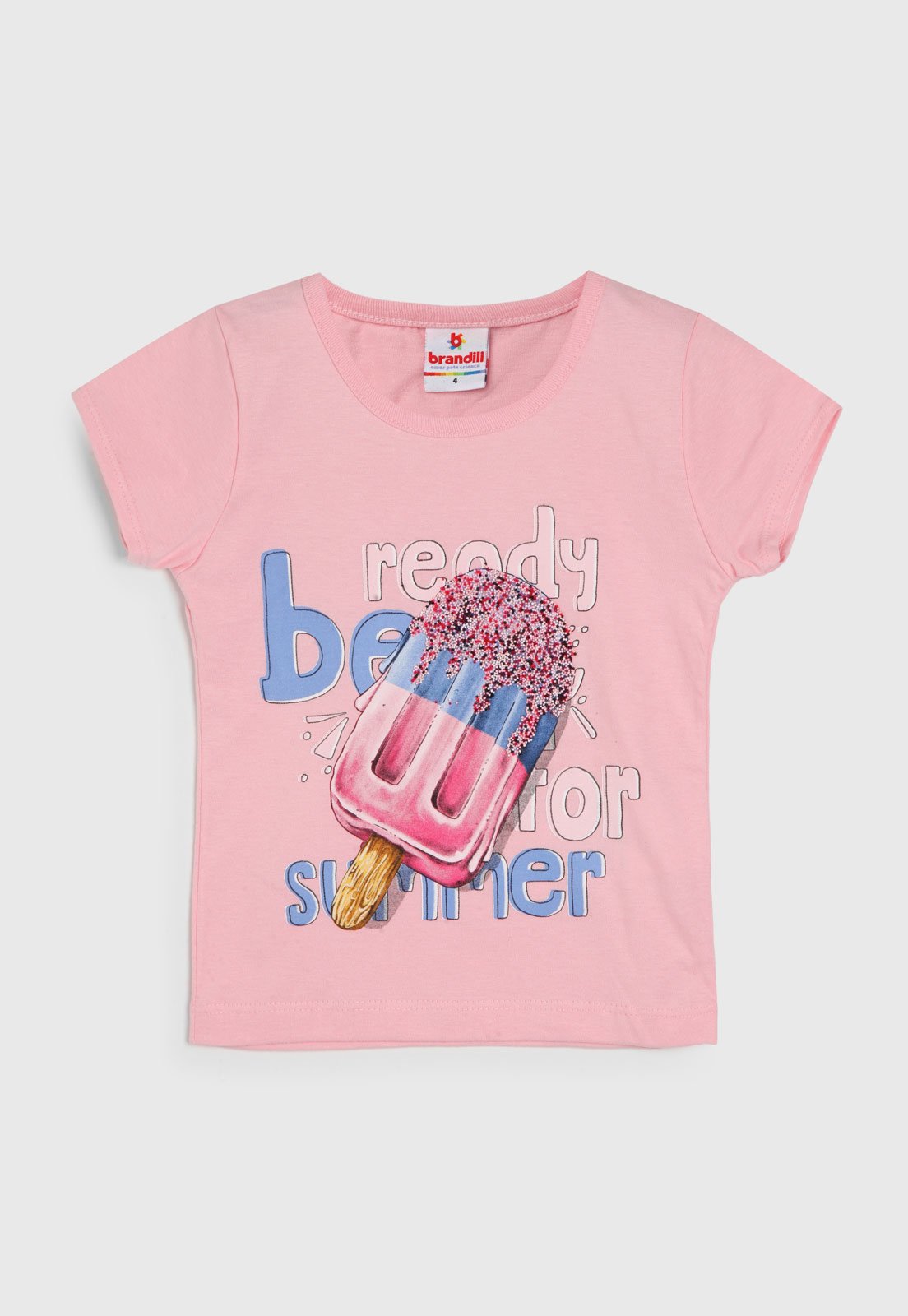 Camiseta Infantil Brandili Sakura Rosa - Compre Agora