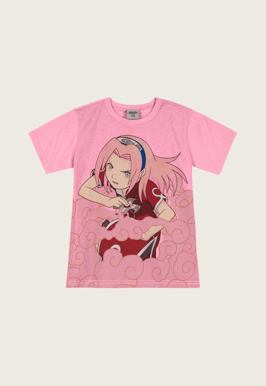 Camiseta Infantil Brandili Sakura Rosa - Compre Agora