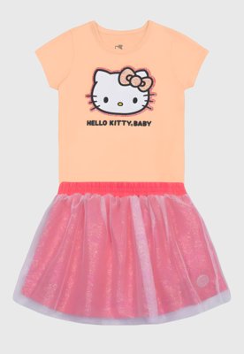 Conjunto Infantil Brandili Hello Kitty Rosa