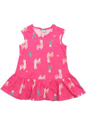 VESTIDO BRANDILI ESTAMPA ROSA VESTIDO BRANDILI ESTAMPA ROSA