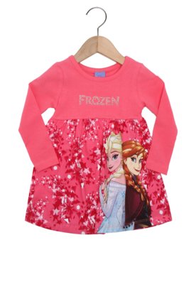 vestido da frozen rosa