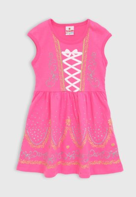 Vestido Infantil Princesa Rosa 2