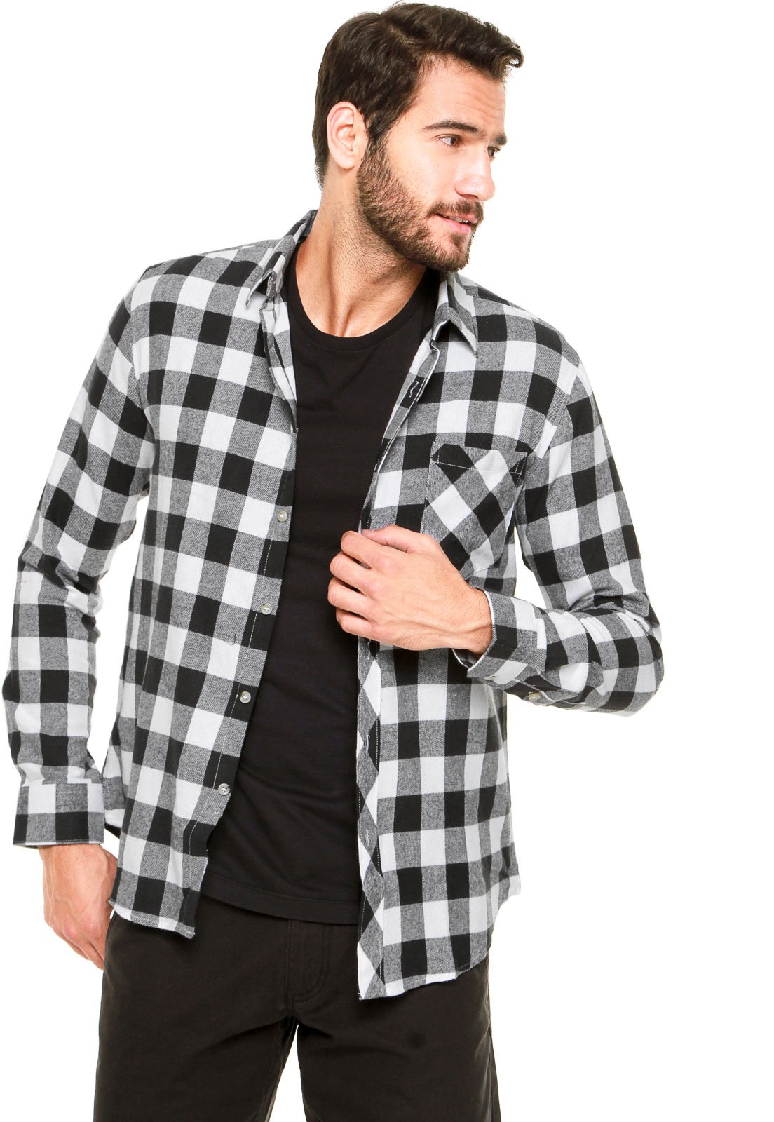 Camisa Xadrez - Preto 90134 - Trimix Online