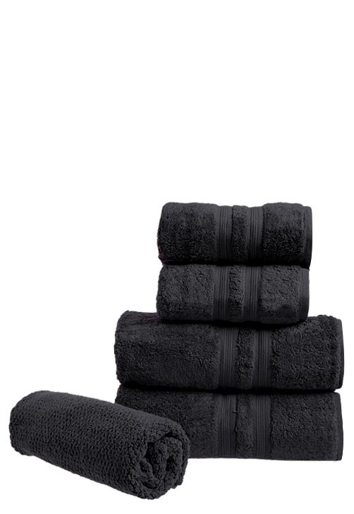 Conjunto de toalhas preto