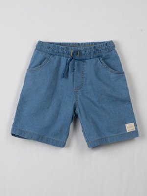 Bermuda Infantil Bugbee em Jeans Moletom