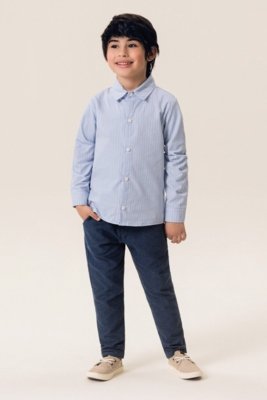 Calça Menino Infantil Bugbee em Flanela Lisa
