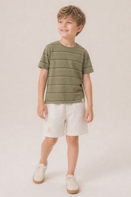 Conjunto Infantil Bugbee Camiseta Com Bermuda