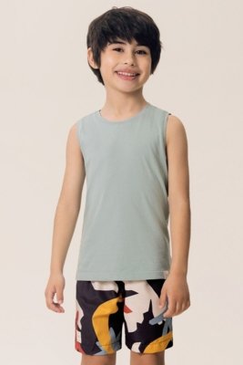 Conjunto Infantil Bugbee Regata em Malha e Bermuda em Microfibra