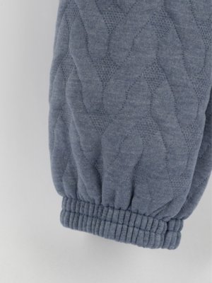 Conjunto Infantil Bugbee em Malha Texturizada Azul