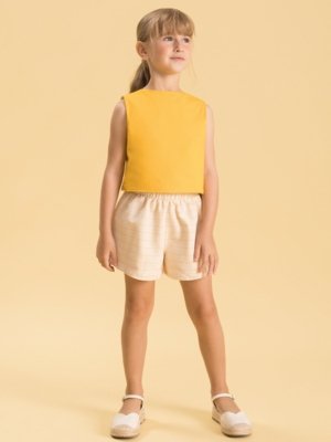 Conjunto Menina Infantil Bugbee Listrado Reversible