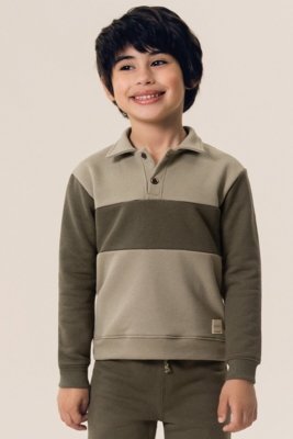 Conjunto Menino Infantil Bugbee Casaco e Calça Moletom