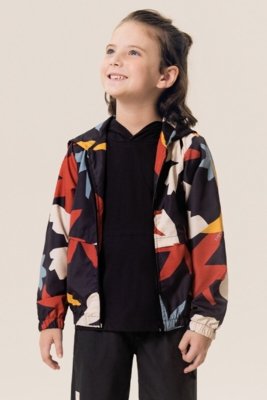 Jaqueta Infantil Bugbee Corta Vento Estampada