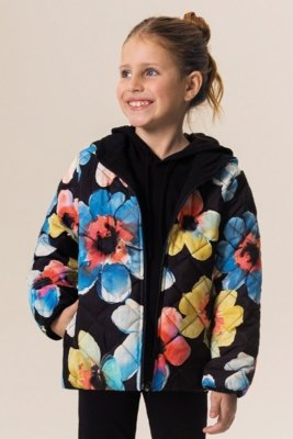 Jaqueta Infantil Bugbee Puffer Estampada