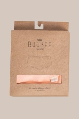 Kit Calcinha Boxer Infantil Bugbee