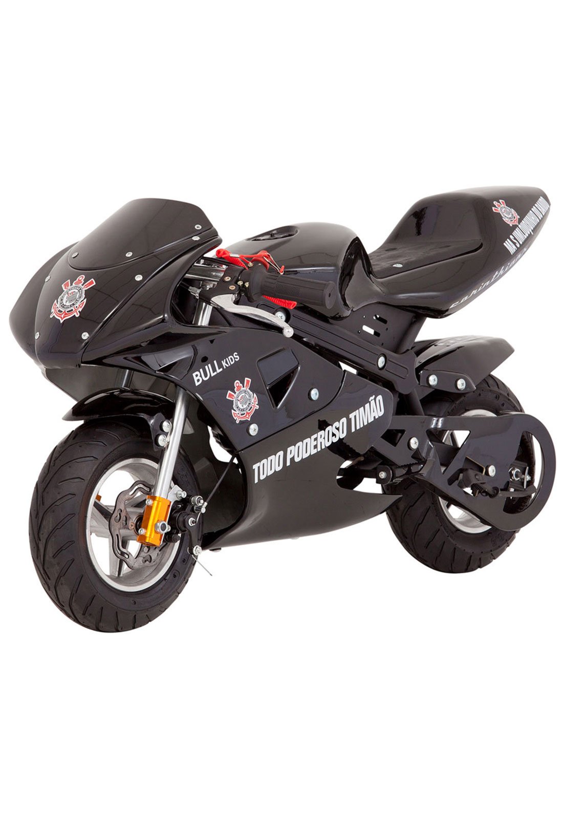 Mini Moto Motorizada Bk-R6 49cc Corinthians Preta Bull Motors - Compre  Agora