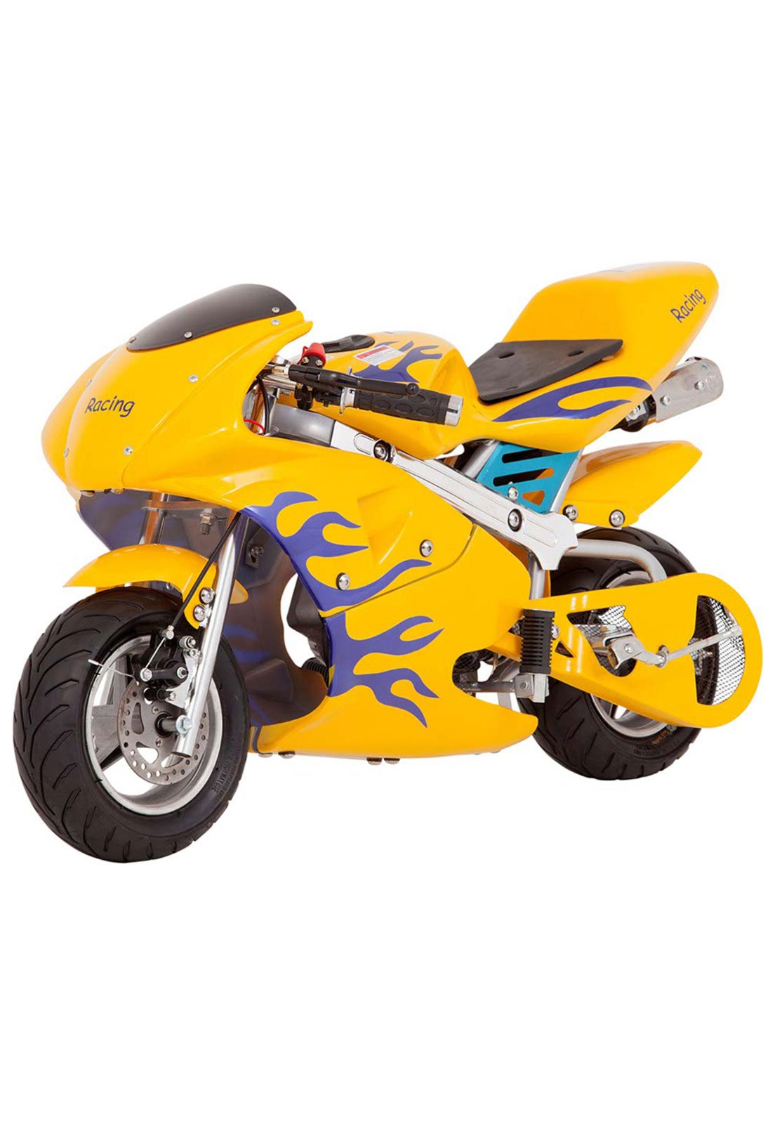 Mini Moto Motorizada Bk-R6S 49cc Amarela Bull Motors - Compre