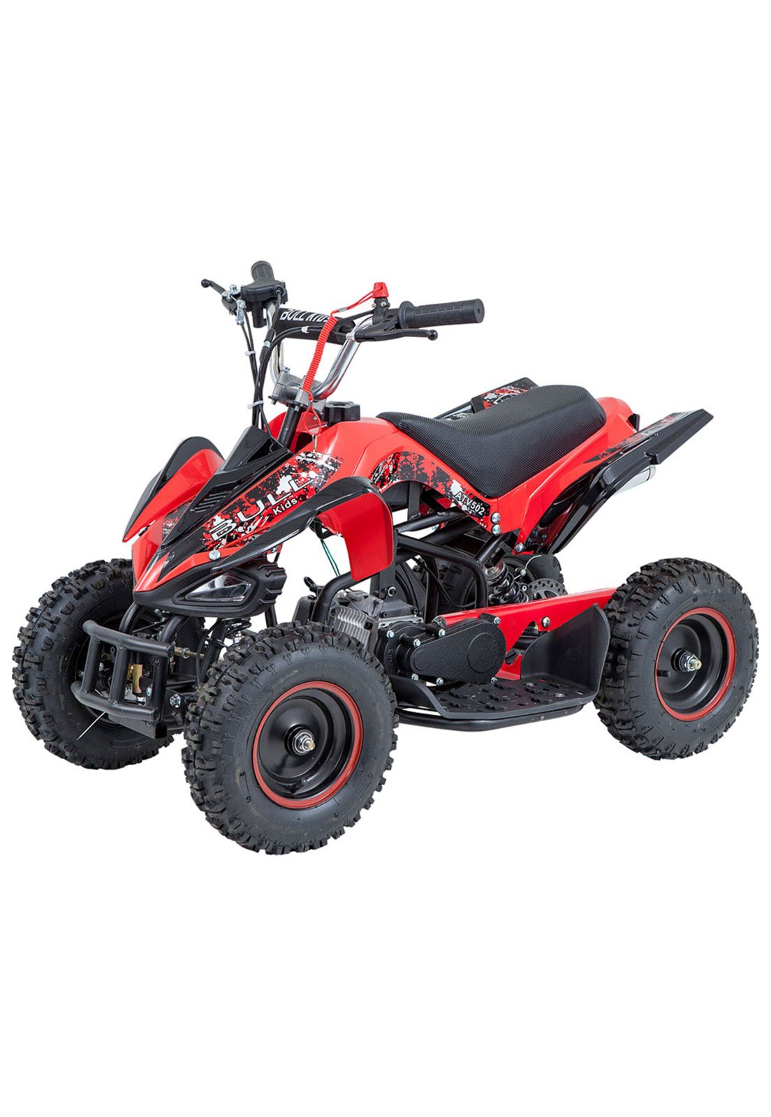Motocicleta infantil mini moto cross bull motors vermelha bk db08 49cc