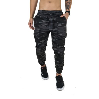 calça camuflada masculina com elastico