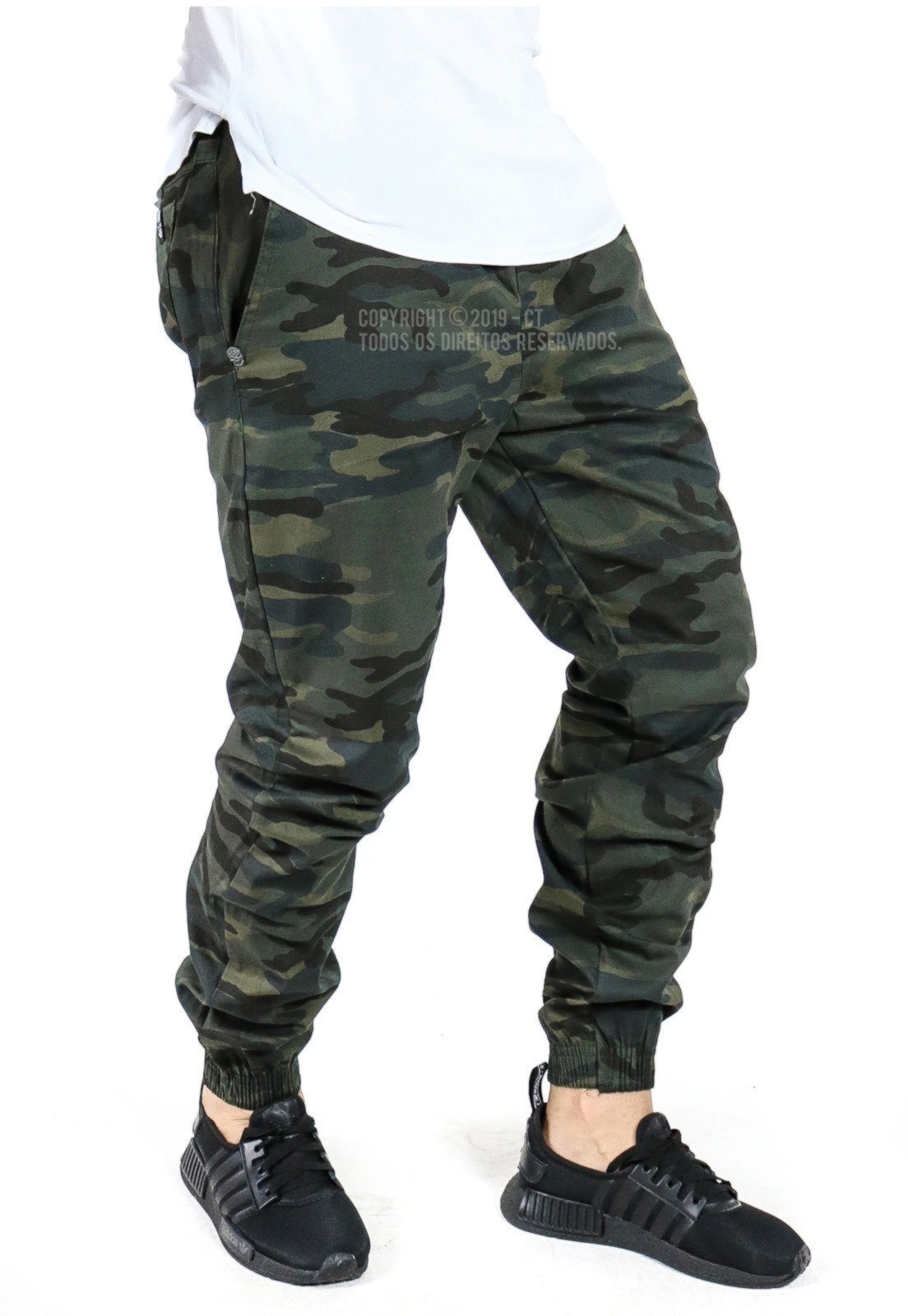 calça jogger verde masculina