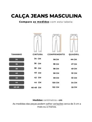 Calça Jeans Masculina Azul Claro Rasgado