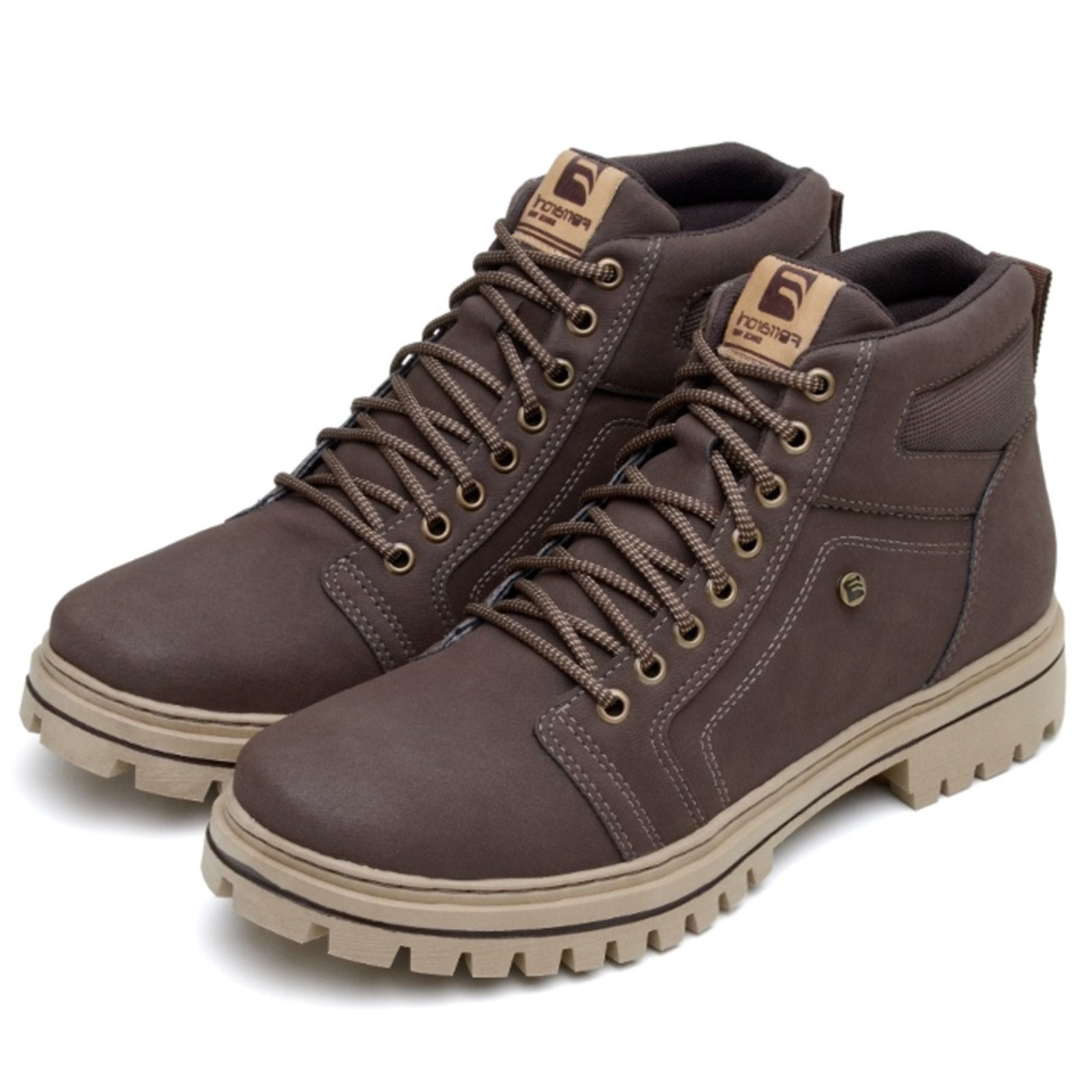 Bota masculina hot sale de cadarço