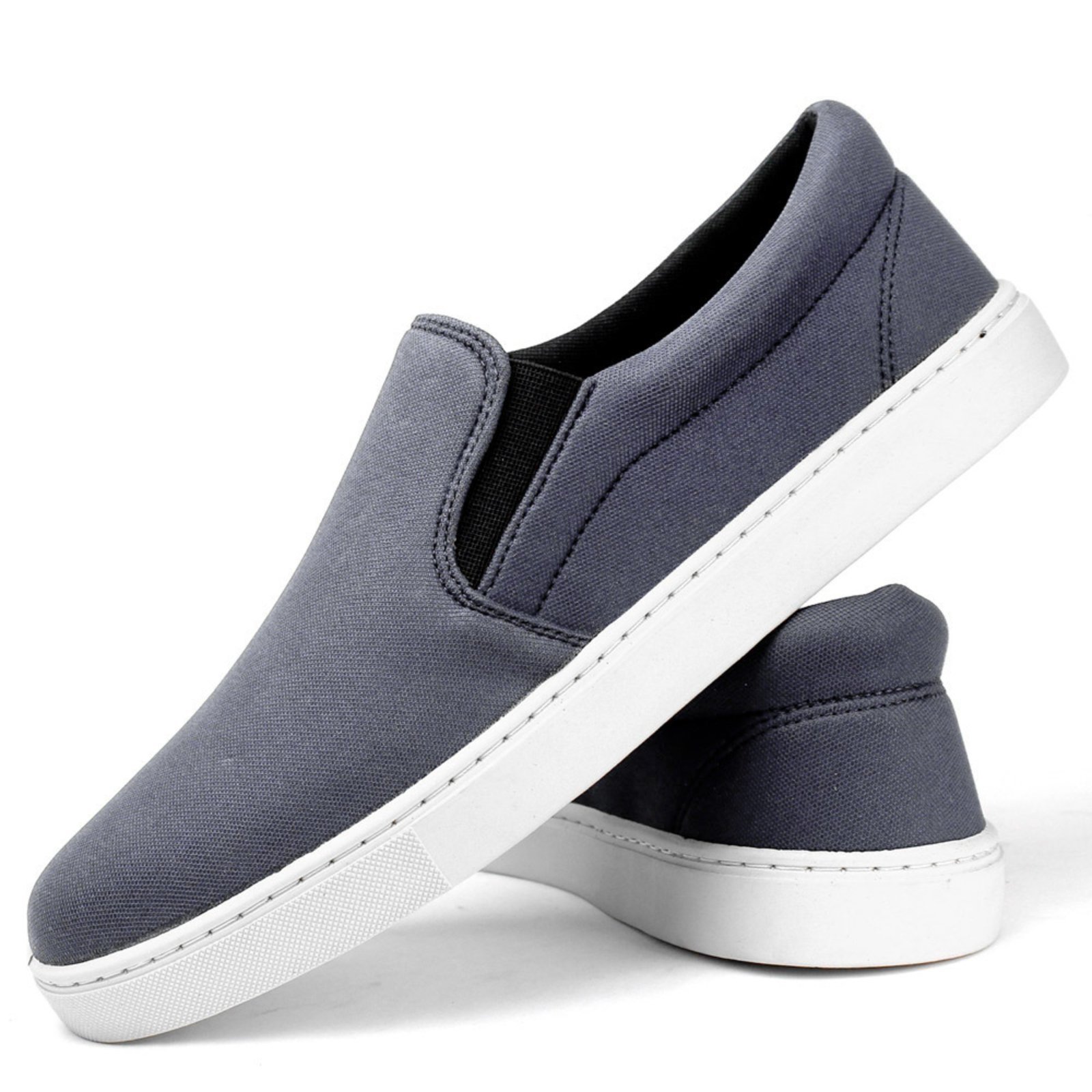 Tênis Yate Slip-on Masculino Sapatênis Casual em Lona