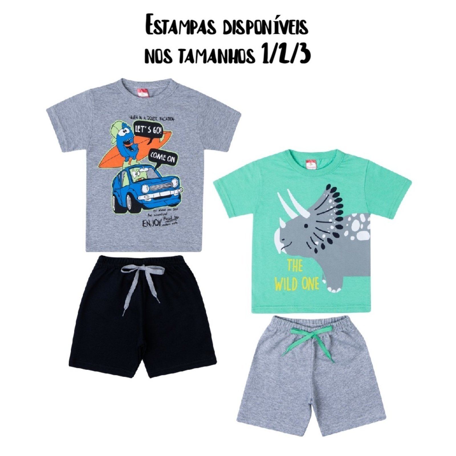 Kit 6 Conjuntos Infantil Masculino Ver\u00e3o Menino Confort\u00e1vel - Compre ...