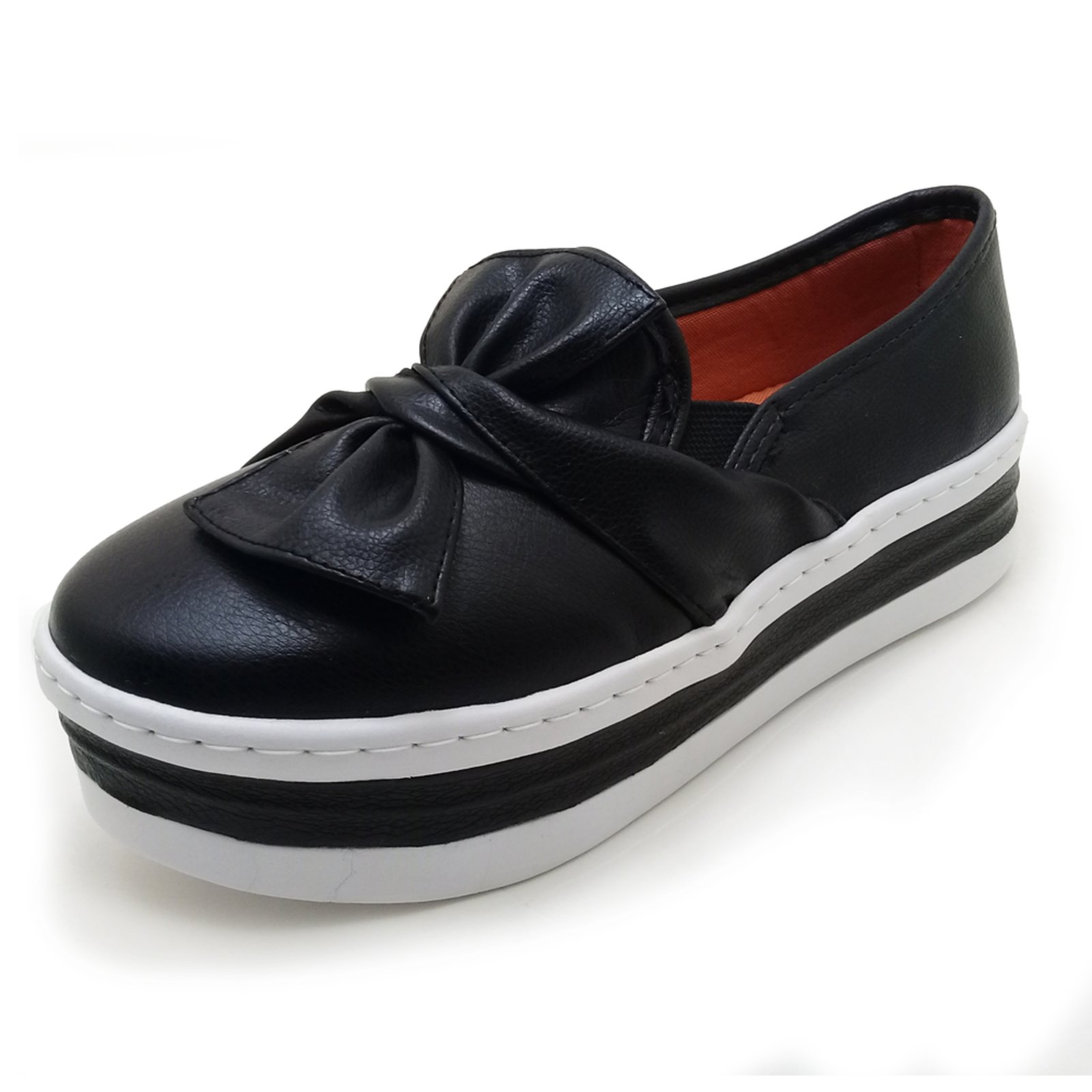 tênis casual slip on cristaishoes preto