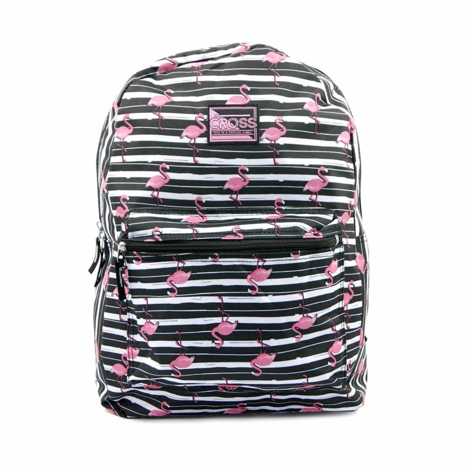 mochila jeans flamingo