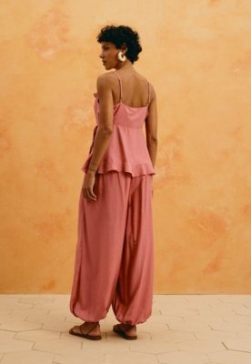 Calça Aladdin Lisa Rosa