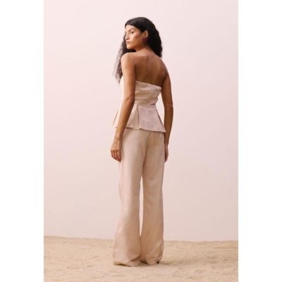 Calça Flare Bege