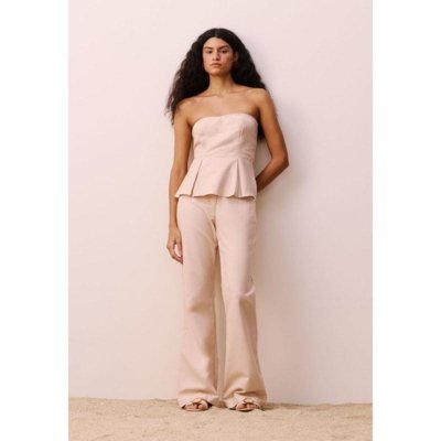Calça Flare Bege