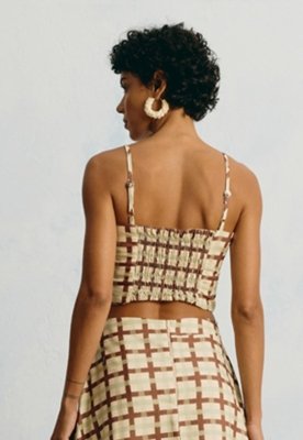 Cropped Estampado Mitú Verde