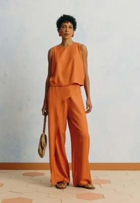 Cropped Liso Básico Laranja
