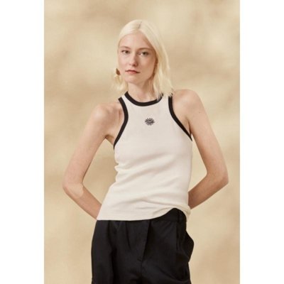 Regata Rib Bordado Sol Off-white