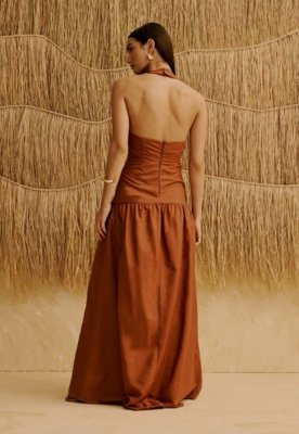 Vestido Longo Liso