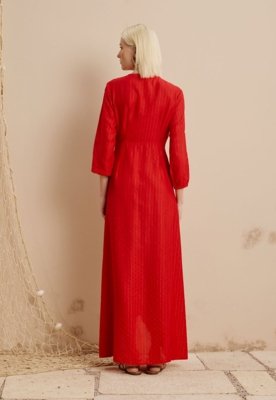 Vestido Longo Liso Cachecouer