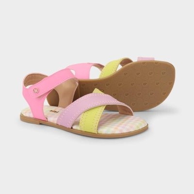 Sandália Infantil Bibi Shine Kids Colorida 28