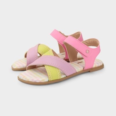 Sandália Infantil Bibi Shine Kids Colorida 28