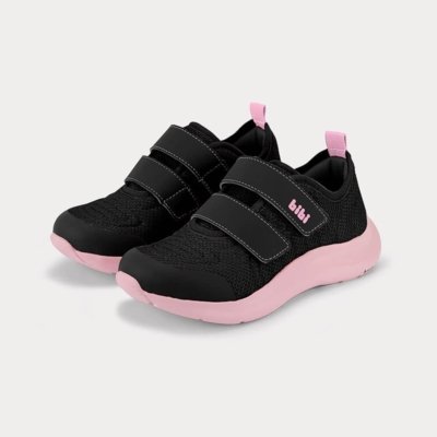 Tênis Infantil Bibi Action Preto com Rosa 25