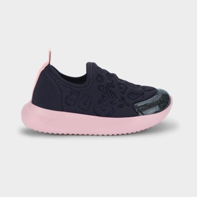 Tênis Infantil Bibi Flash Azul Marinho com Rosa 18