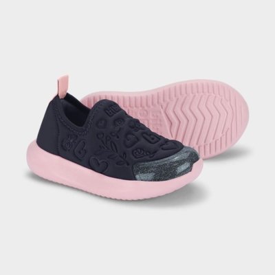 Tênis Infantil Bibi Flash Azul Marinho com Rosa 18