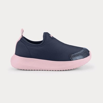 Tênis Infantil Bibi Flash Azul Marinho com Rosa 27