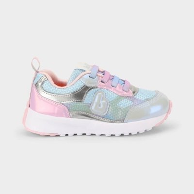 Tênis Infantil Bibi Jogging Azul com Rosa 22
